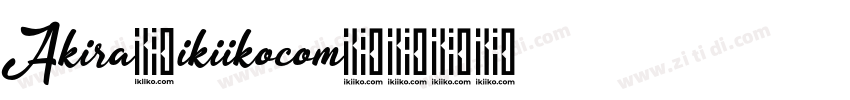 Akira ikiikocom字体转换